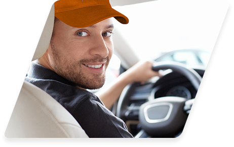 Driver preparing for a road test